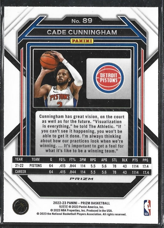 Cade Cunningham Prizm Red Ice