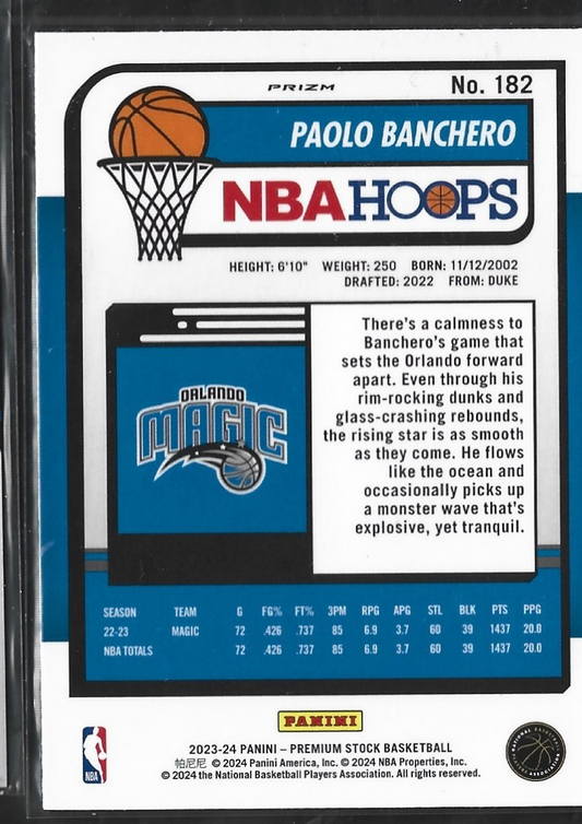 Paolo Banchero Hoops Premium Seismic