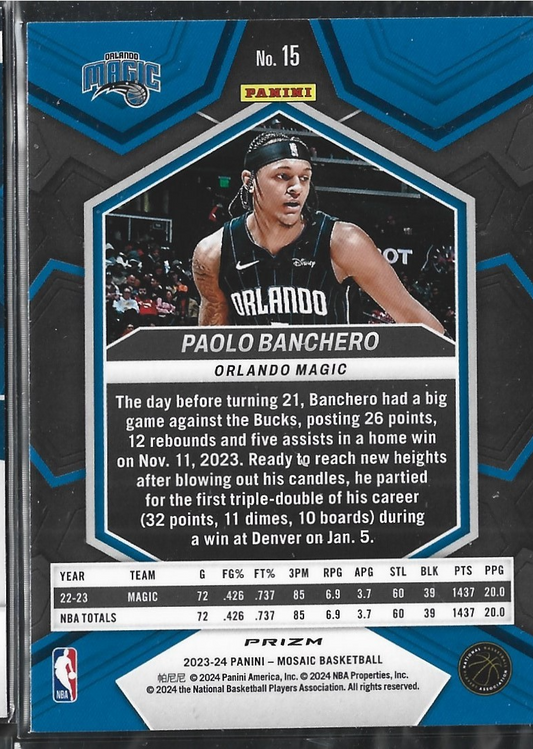 Paolo Banchero Mosaic Yellow