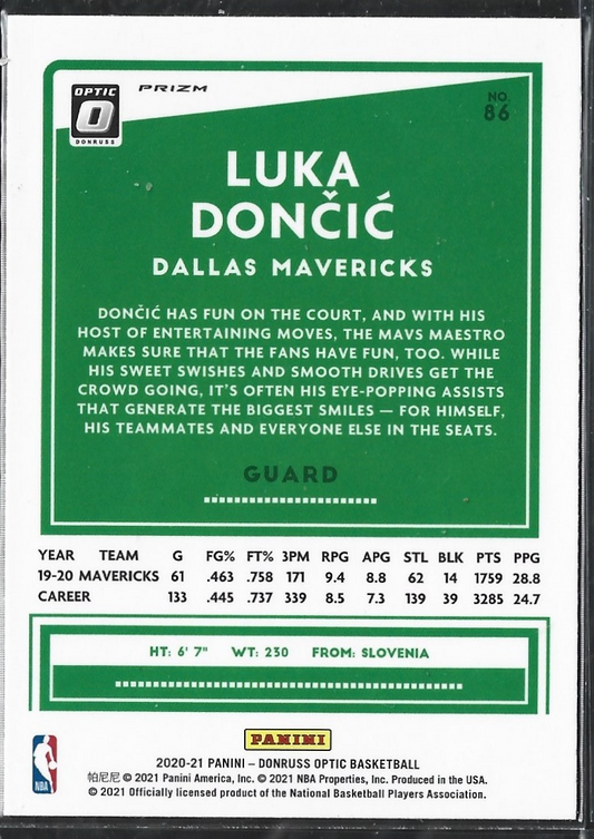 Luka Doncic Optic Purple