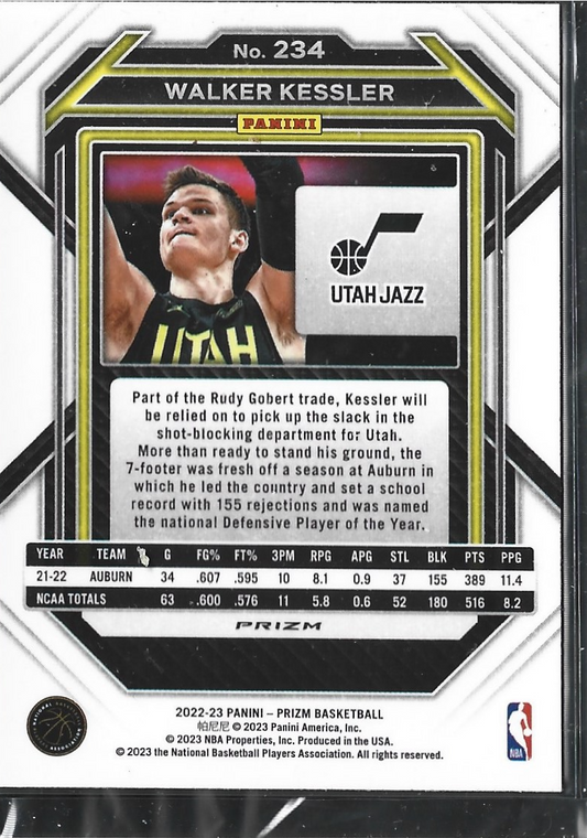 Walker Kessler Prizm Pink Cracked Ice