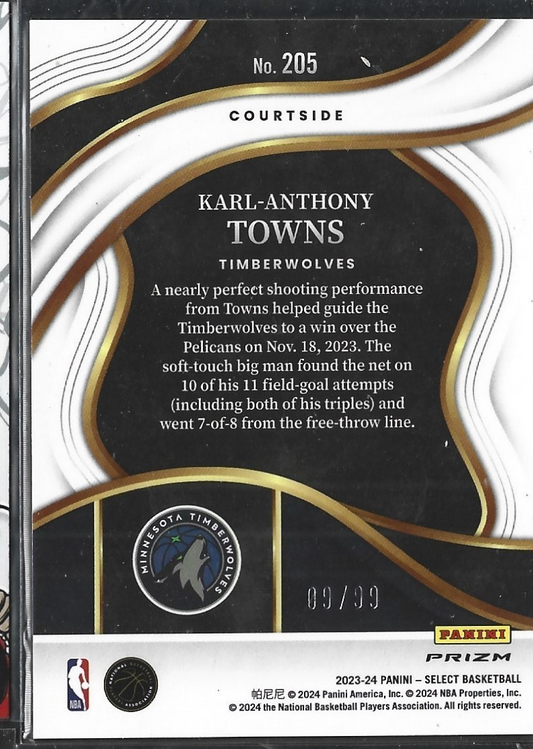 Karl-Anthony Towns Select Courtside Tectonic Blue /99
