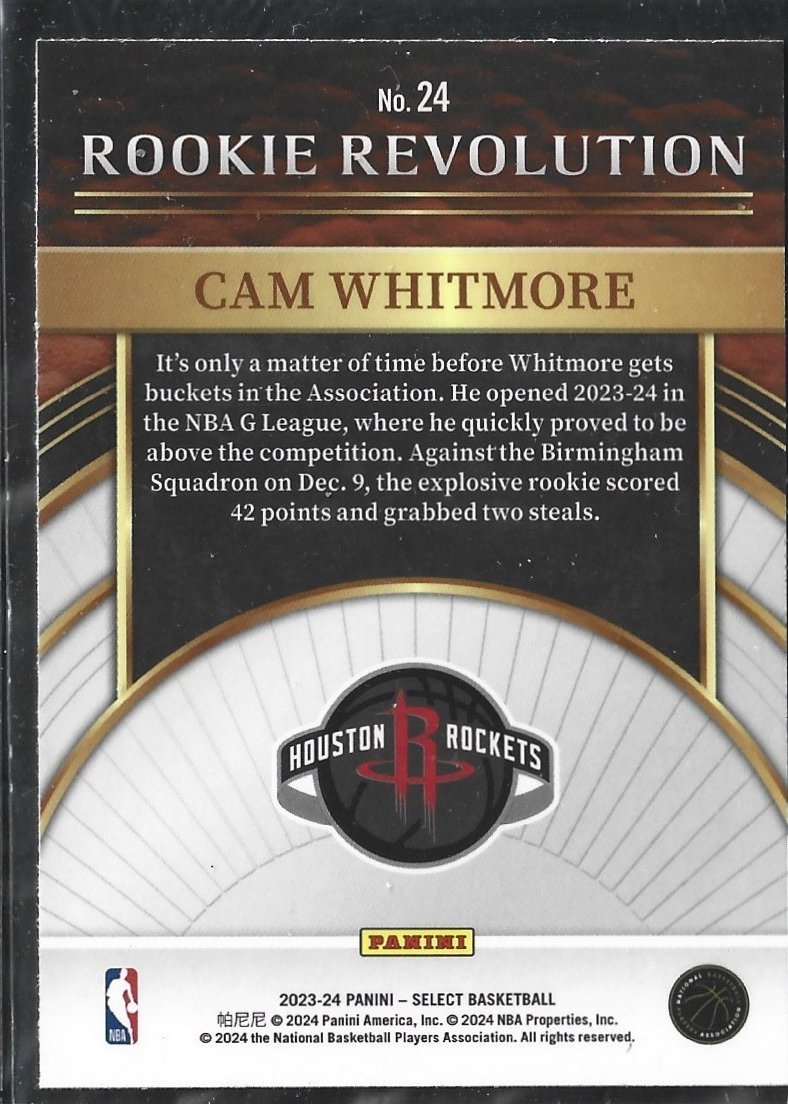 Cam Whitmore Rookie Revolution RC