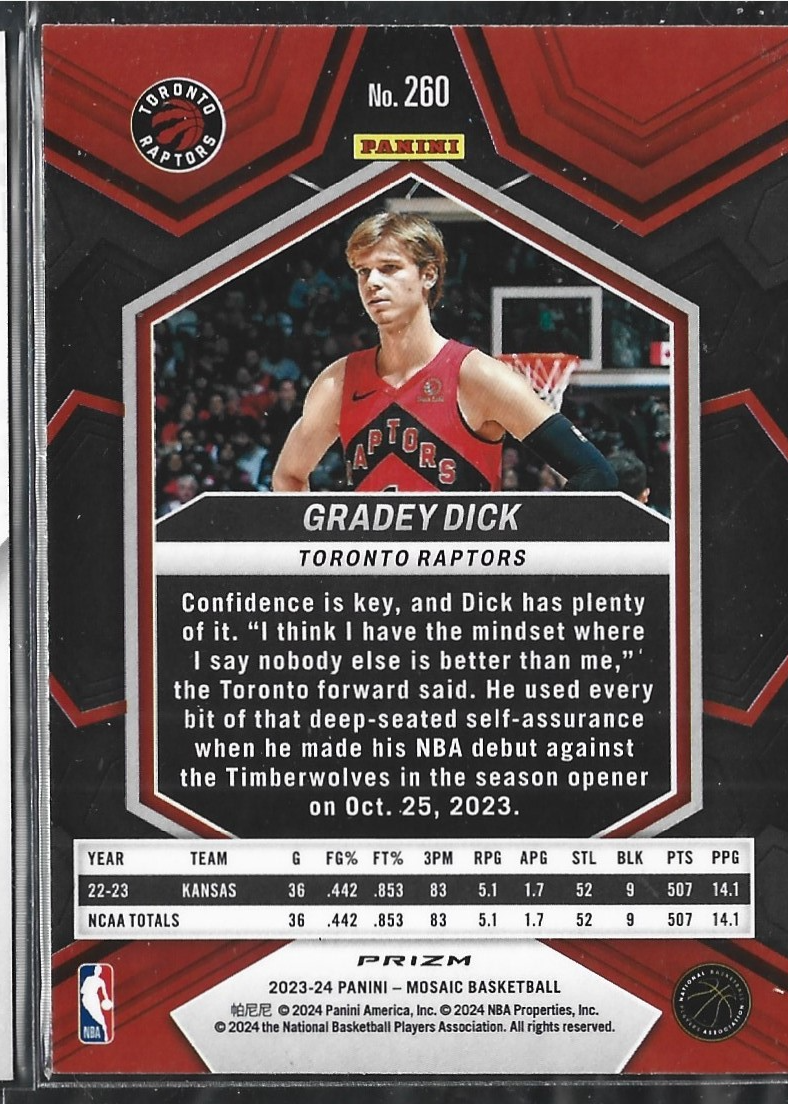 Gradey Dick NBA Debut Green