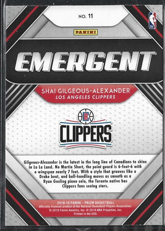 Shai Gilgeous-Alexander Emergent