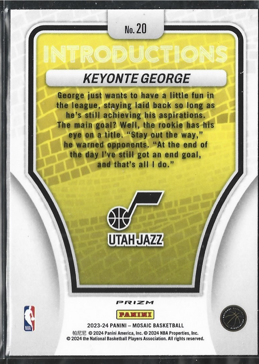 Keyonte George Introductions Silver Mosaic