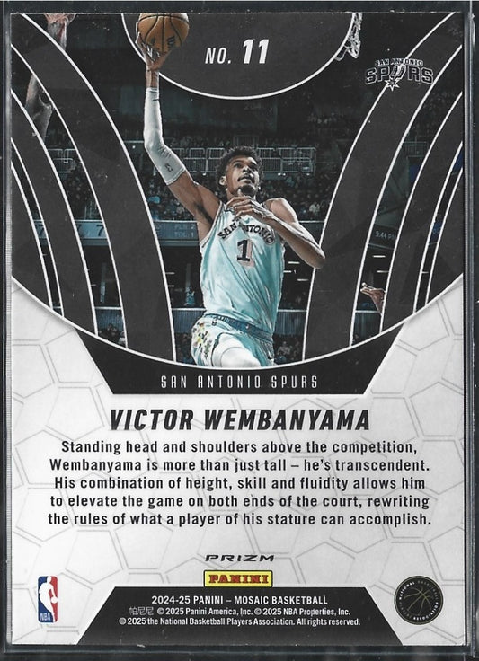 Victor Wembanyama Elevate Silver Mosaic