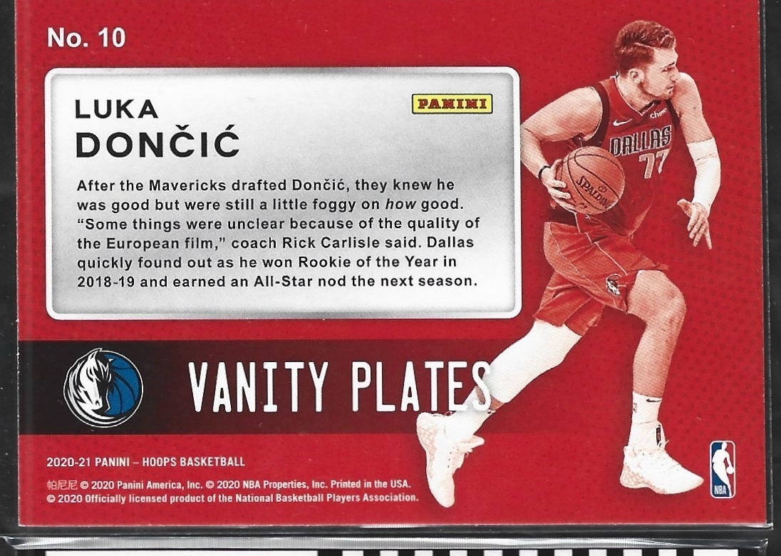 Luka Doncic Vanity Plates