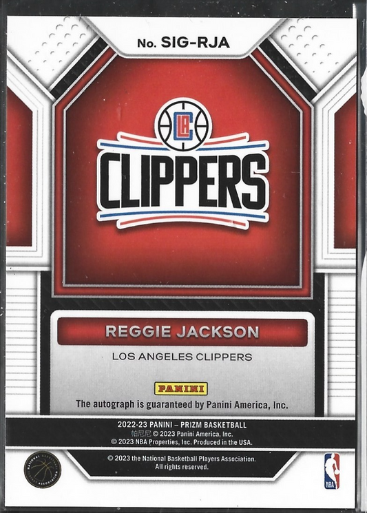 Reggie Jackson Prizm Signatures Auto