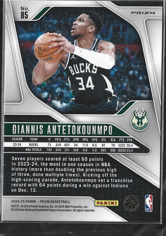Giannis Antetokounmpo Prizm Pink Cracked Ice
