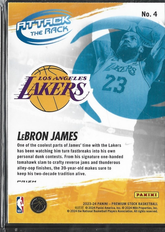 Lebron James Attack The Rack Silver