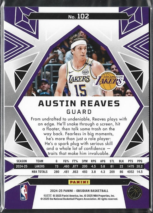 Austin Reaves Obsidian Pulsar