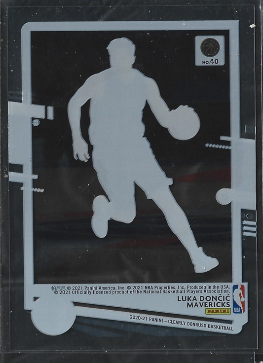 Luka Doncic Donruss Clearly Gold Foil
