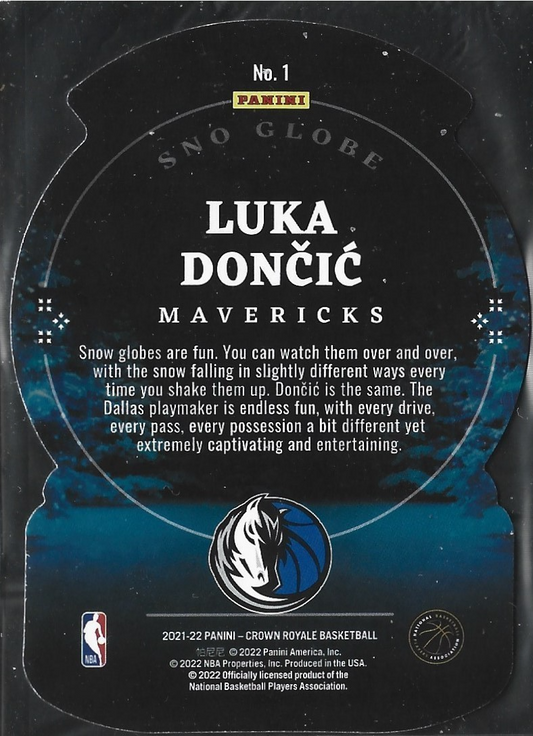 Luka Doncic Sno Globe Purple Explosion Diecut /25