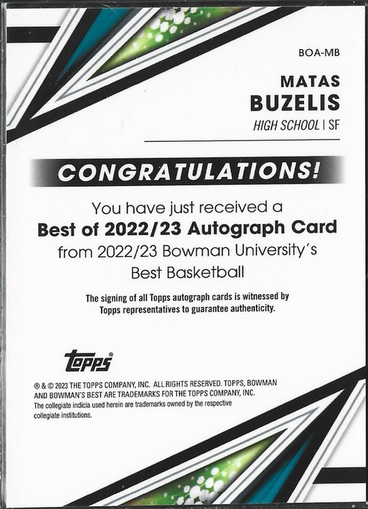 Matas Buzelis Bowman Auto