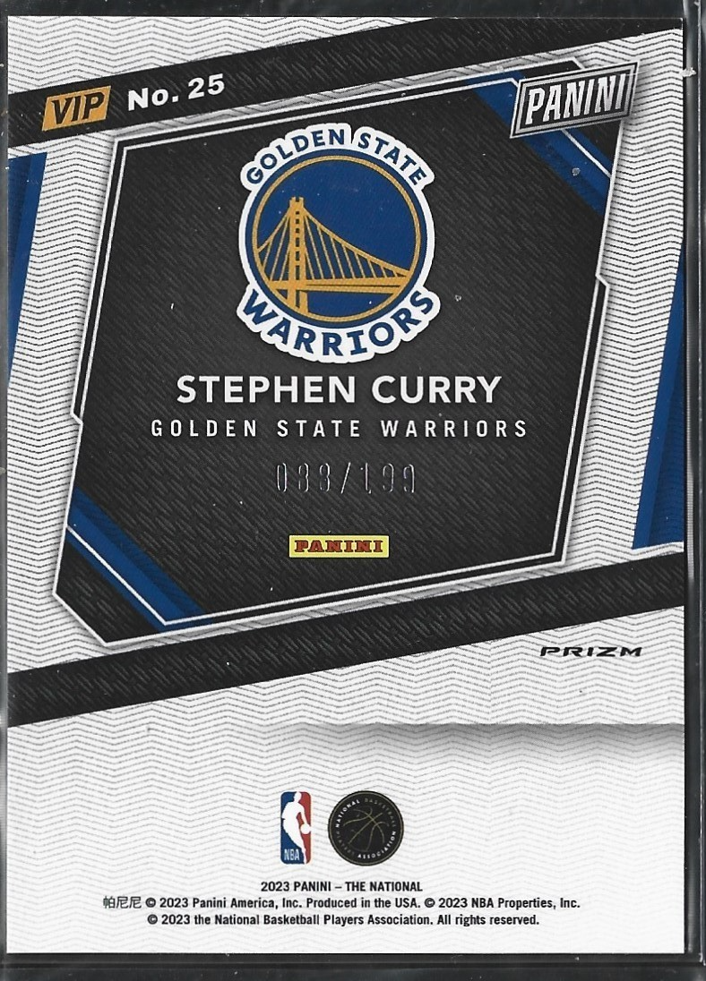 Stephen Curry The National VIP Red Cracked Ice /199