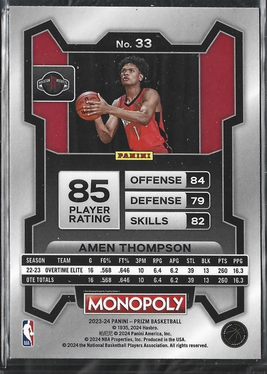 Amen Thompson Monopoly RC