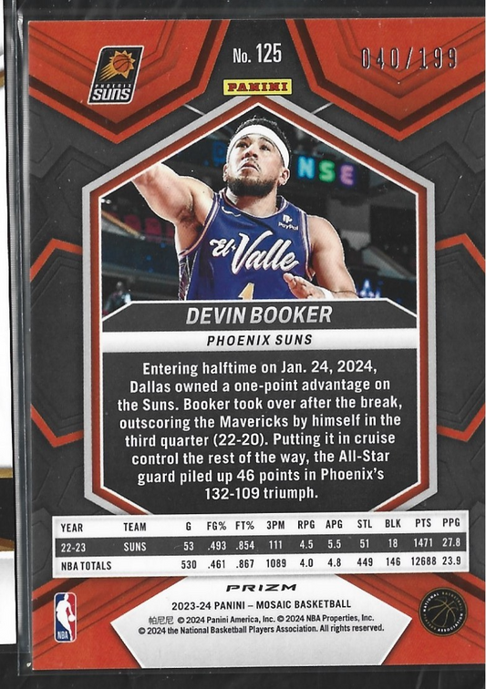 Devin Booker Mosaic Blue /199