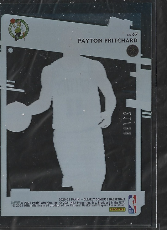 Payton Pritchard Donruss Clearly Purple /99