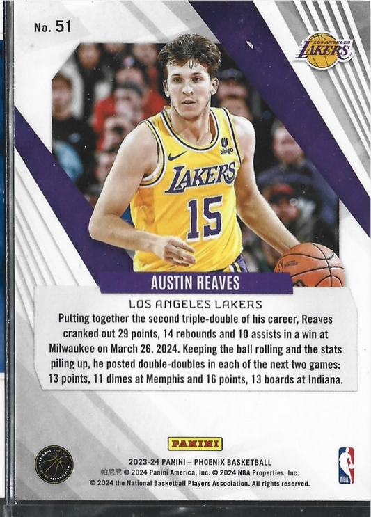 Austin Reaves Phoenix Teal Laser