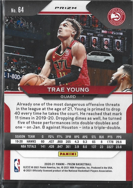 Trae Young Prizm Red Scope /88