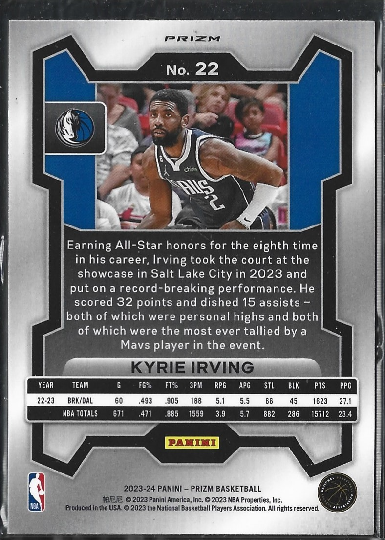 Kyrie Irving Prizm Red Cracked Ice