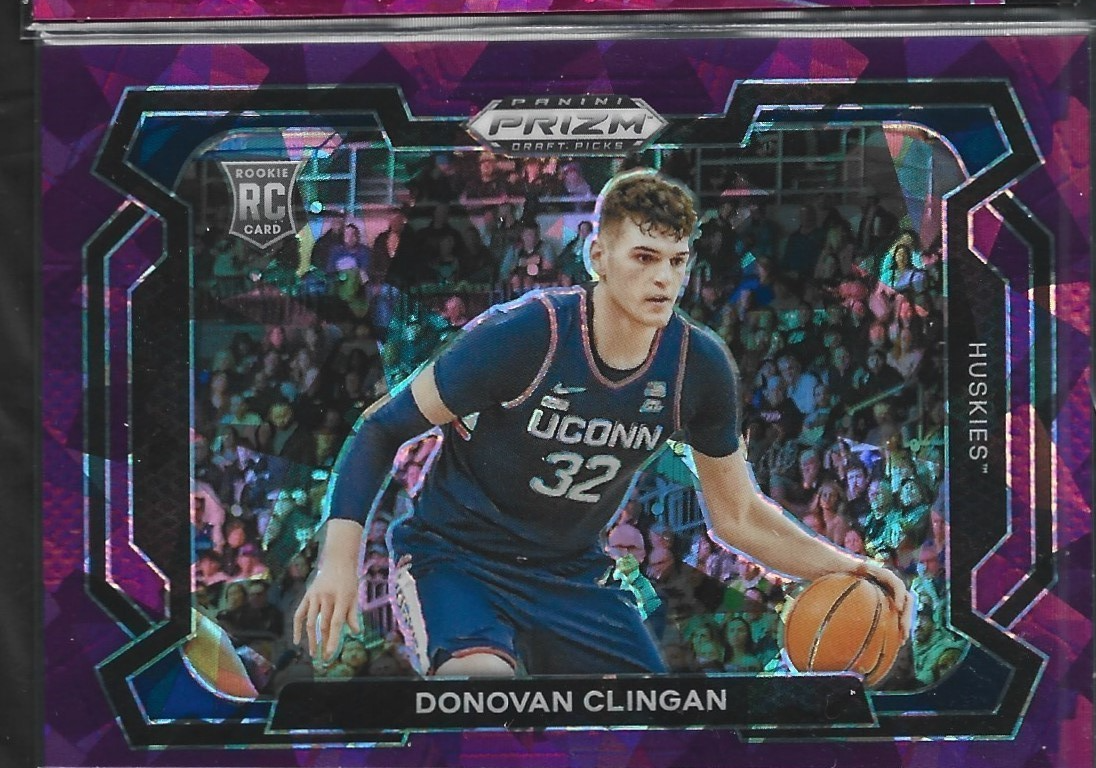 Donovan Clingan Prizm Purple Ice /149