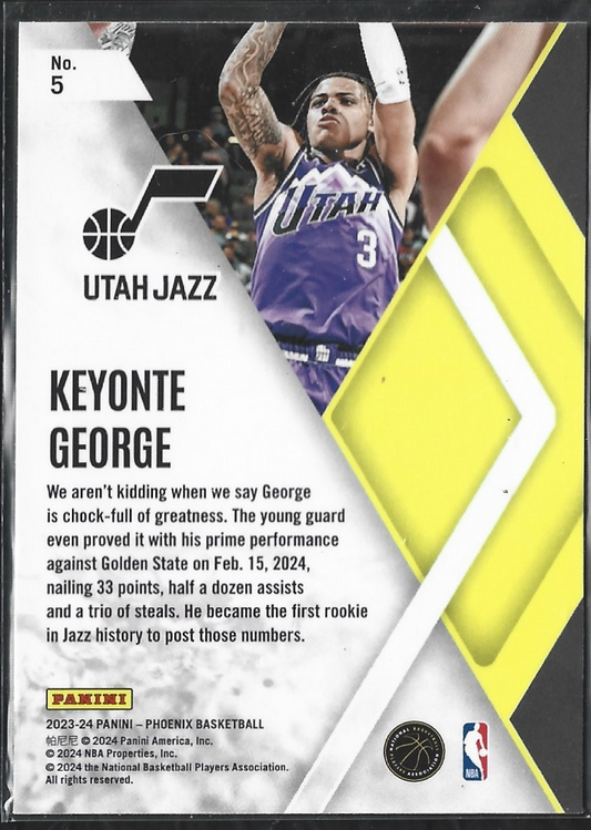 Keyonte George Instant Phenom Red Cracked Ice