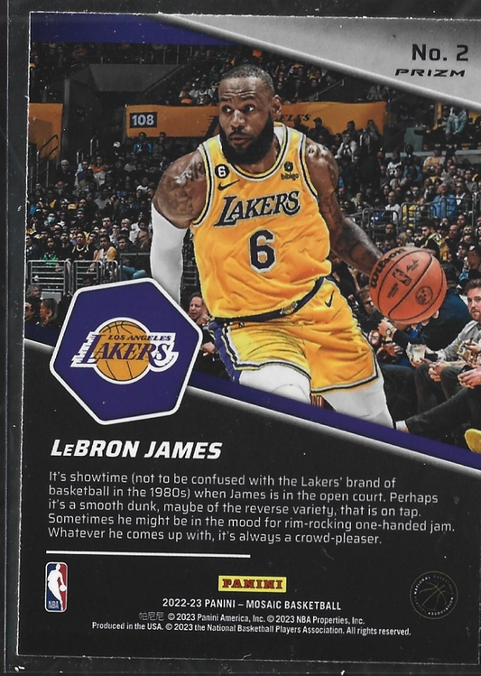 Lebron James Breakaway Silver Mosaic