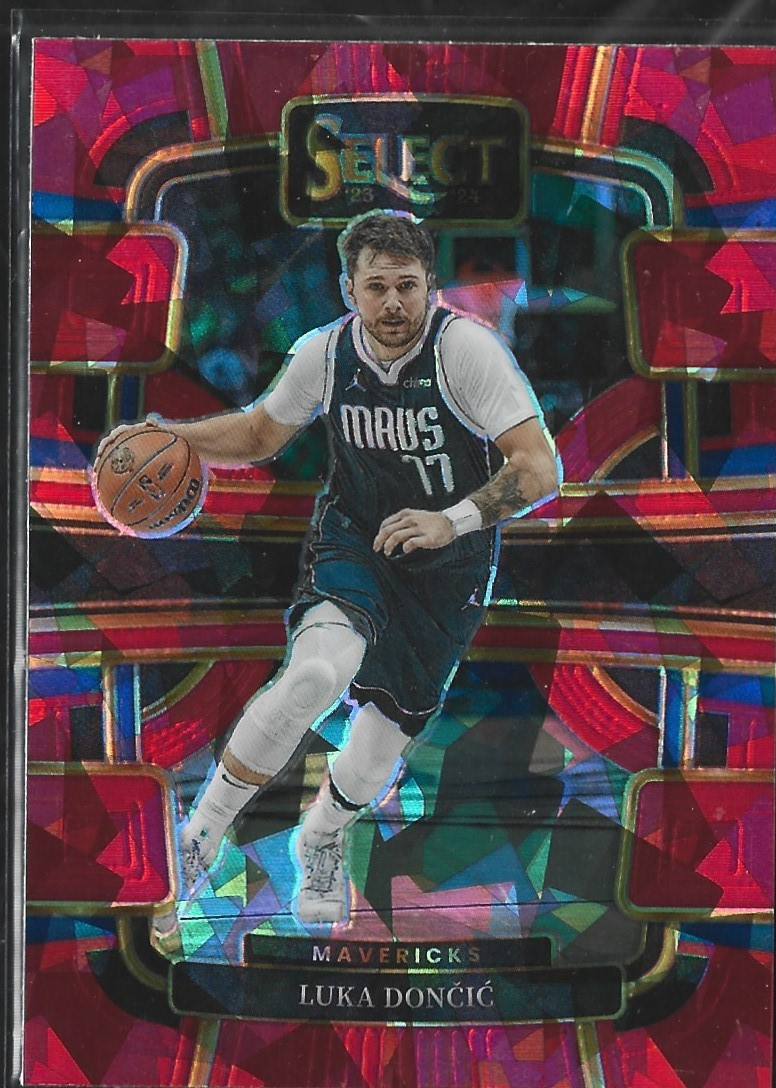 Luka Doncic Select Concourse Red Cracked Ice