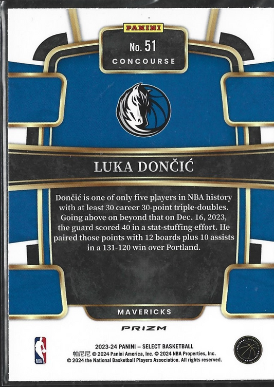 Luka Doncic Select Concourse Red Cracked Ice