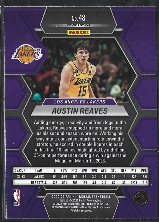 Austin Reaves Mosaic Blue
