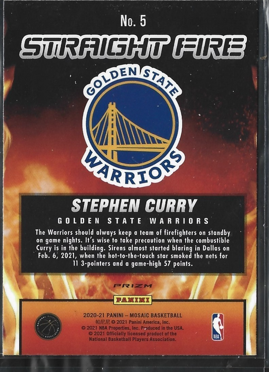 Stephen Curry Straight Fire
