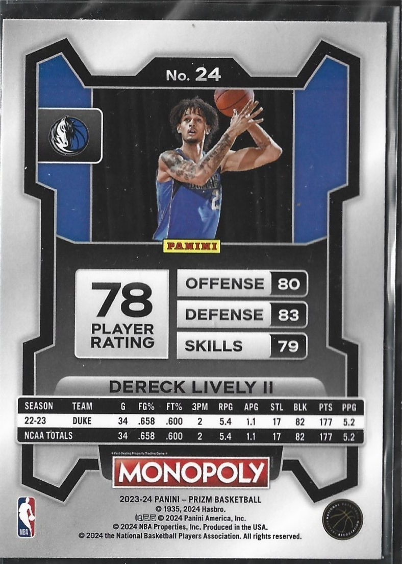 Dereck Lively II Monopoly RC
