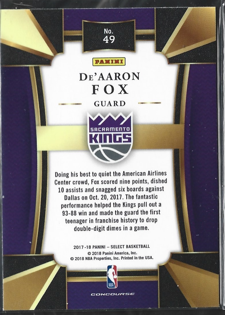 De'Aaron Fox Concourse RC