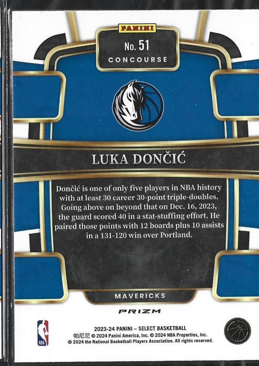 Luka Doncic Select Concourse Silver