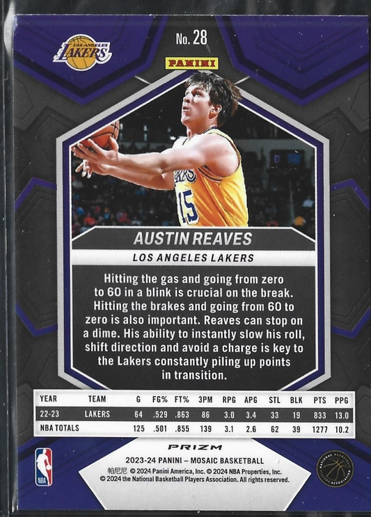 Austin Reaves Mosaic Blue