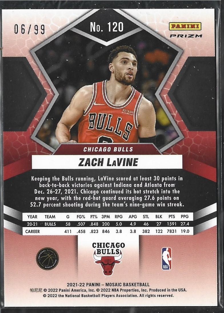 Zach Lavine Mosaic Blue /99