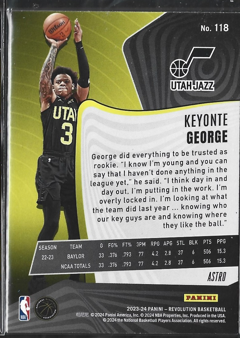 Keyonte George Revolution Astro