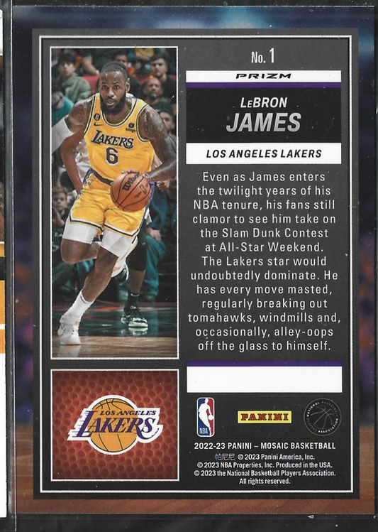 Lebron James Jam Masters Silver Mosaic