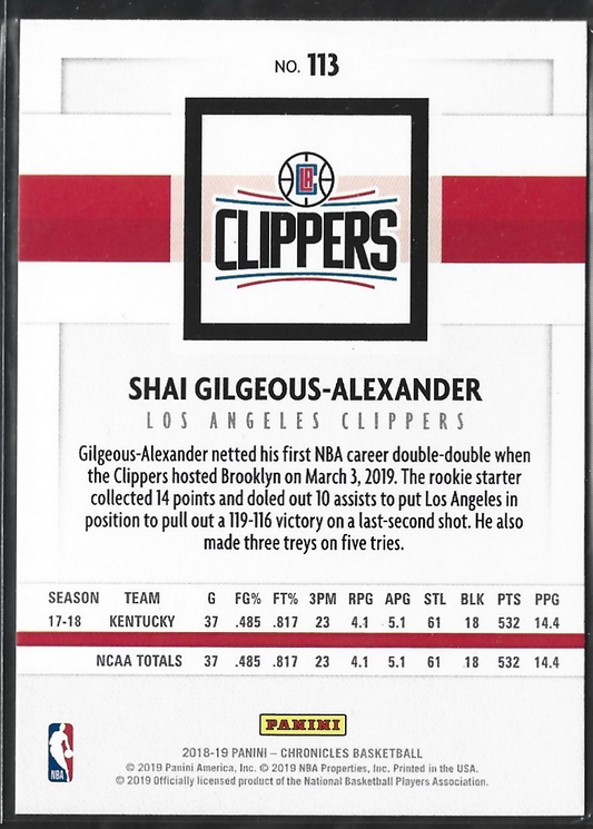Shai Gilgeous-Alexander Chronicles