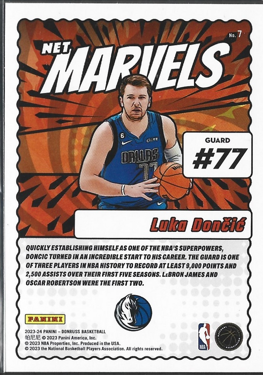 Luka Doncic Net Marvels Gold Press Proof