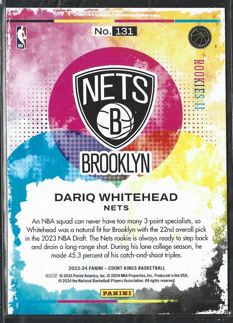 Dariq Whitehead Court Kings Level II