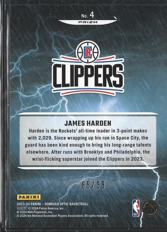 James Harden Raining 3s Red /99