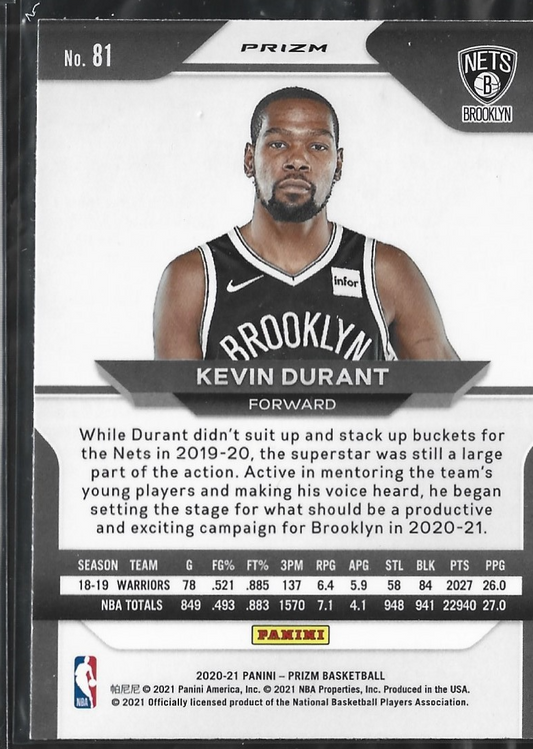 Kevin Durant Prizm Orange Ice