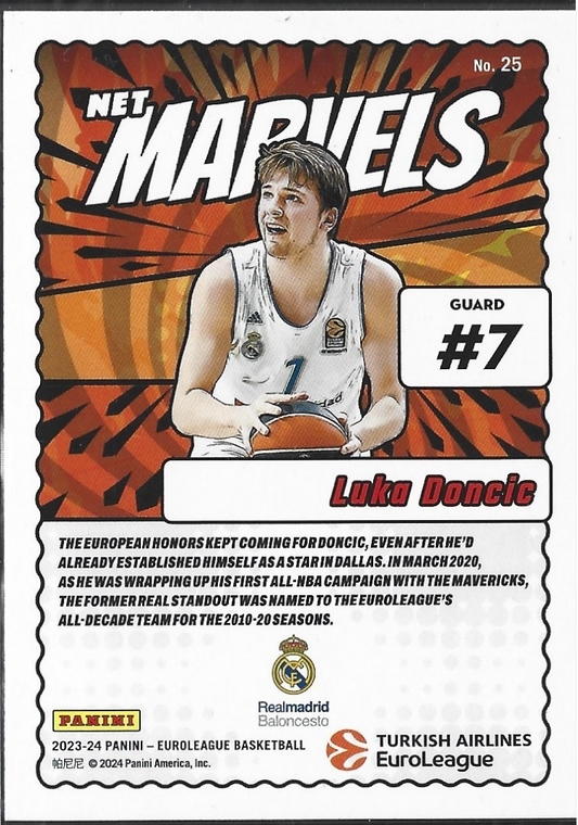 Luka Doncic Euroleague Net Marvels