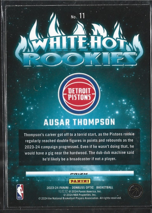 Ausar Thompson White Hot Rookies Silver