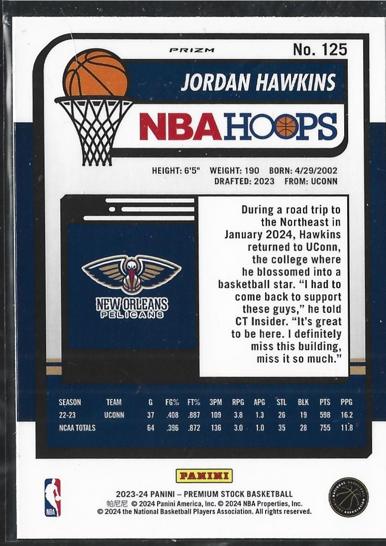 Jordan Hawkins Hoops Premium Cracked Ice