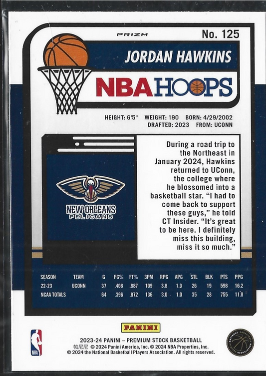 Jordan Hawkins Hoops Premium Cracked Ice