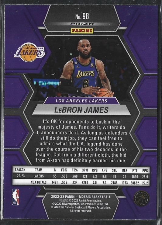 Lebron James Mosaic Silver